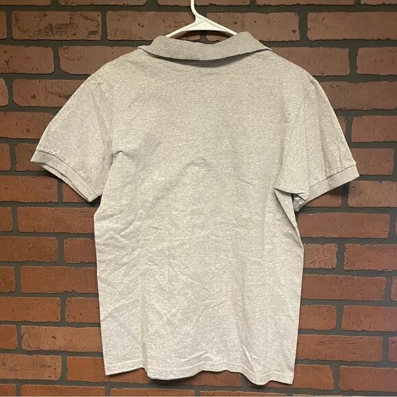 Yale University Champion Gray Short Sleeve Polo Shirt Size Small - Picture 4 of 4